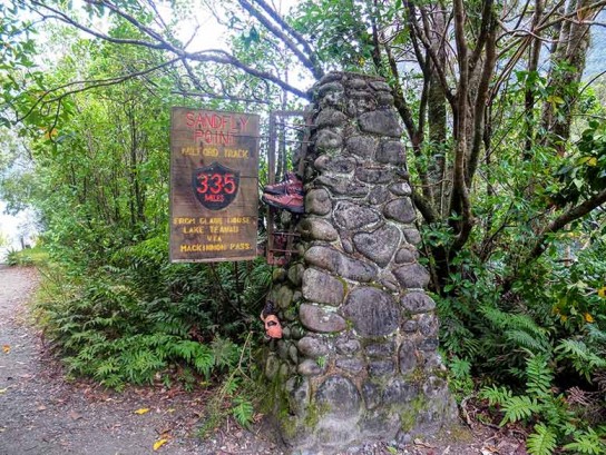 Sandfly Point, the start and end point for our day walk on the Milford Track.