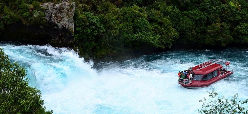 lower huka falls white water