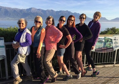 Hikers pose on the Kaikoura peninsular